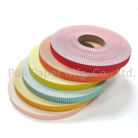 Rouleaux de papier ondulé coloré pour fournisseur de bricolage