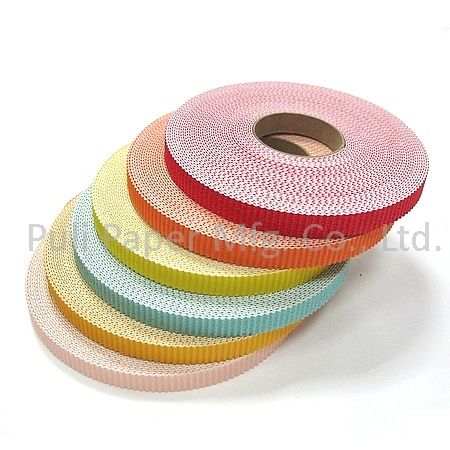 Rollos de papel corrugado de colores para proveedores de bricolaje